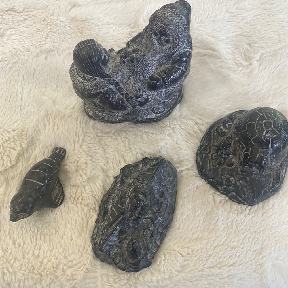 Wolf original soapstone sculptures